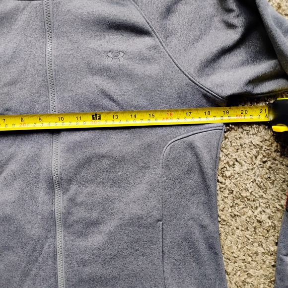 Under Armour Storm Hoodie Women’s Medium Gray Zip-Up Water-Repellent - Picture 4 of 5